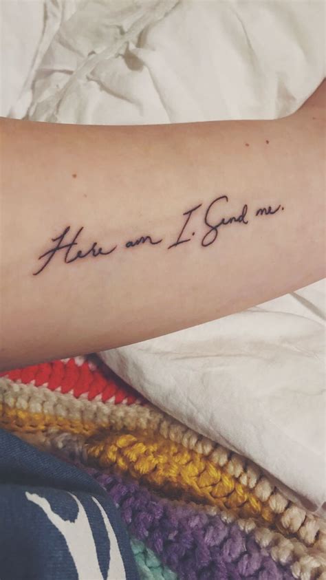 here am i send me tattoo|send me isaiah 6 8 tattoo.